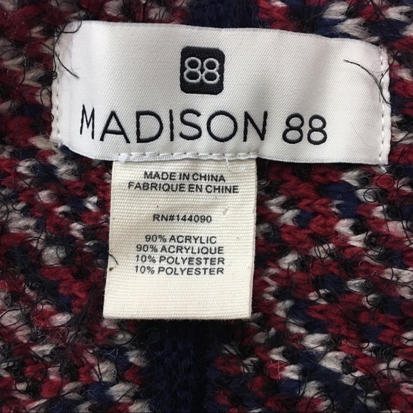 MADISON 88 Infinity Scarf Southwestern Boho Fringe Eyelash Soft Cozy Warm Thick - Picture 9 of 11